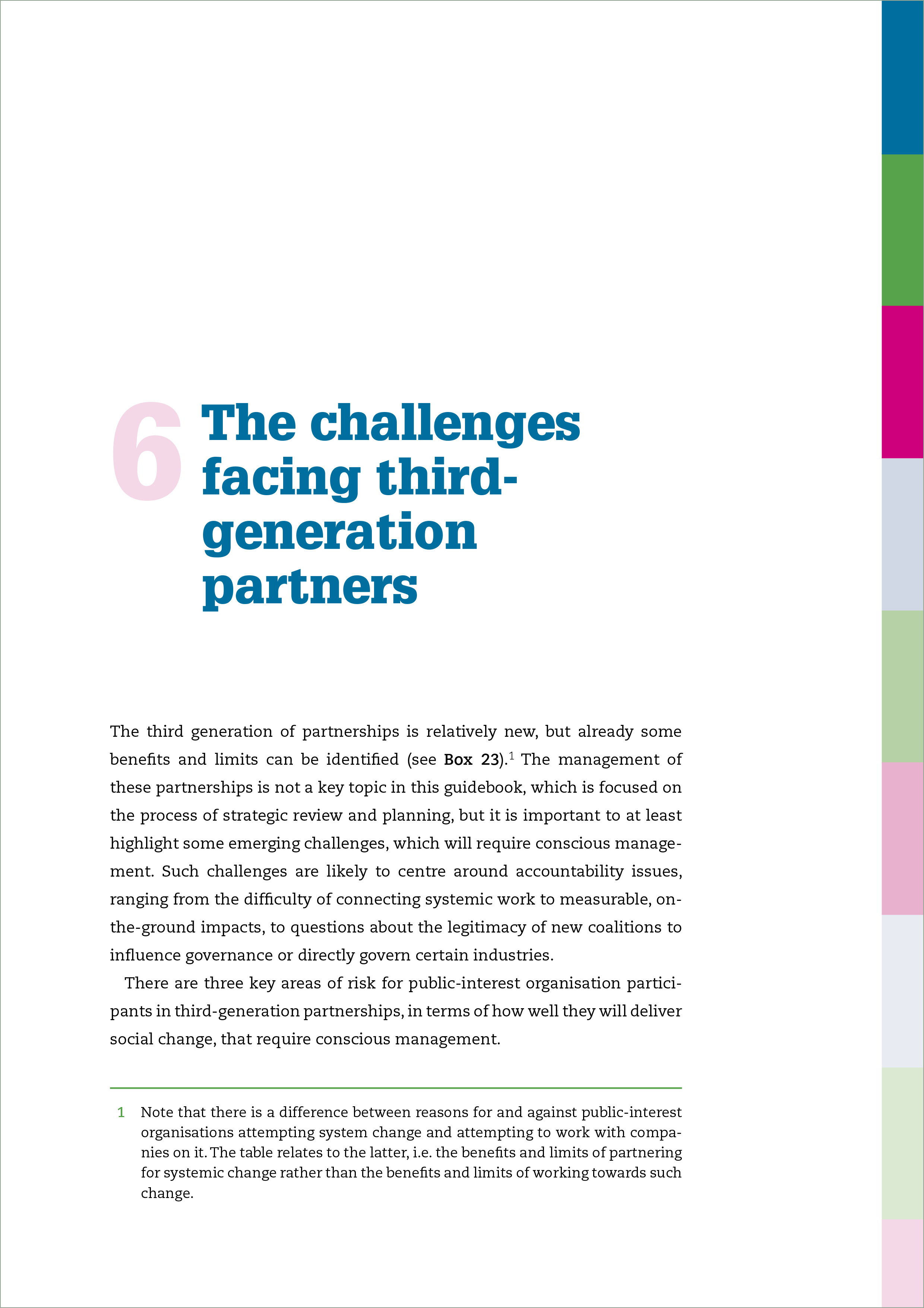 Evolving Partnerships sample page